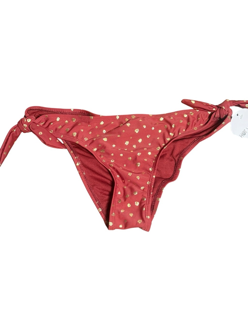 Hot Water Oceanfront Bikini Bottom Women’s 
Side Tie Ruched Back NWT